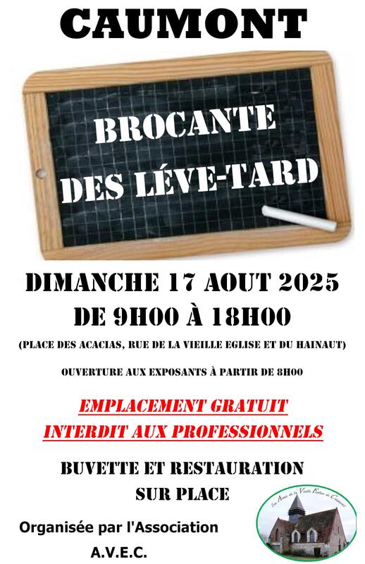 Brocantes à Caumont (02300) – Rue de la Vieille Église