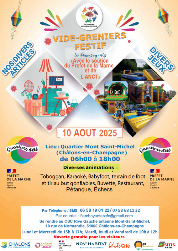 Vide-greniers à Châlons-en-Champagne (51000) – Rue de Normandie 51000 Châlons-en-Champagne