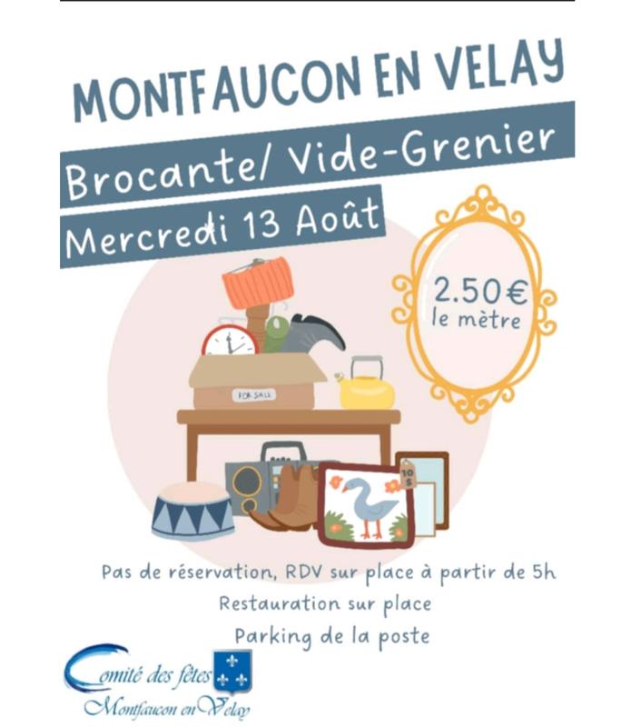 Brocantes à Montfaucon-en-Velay (43290) – Place de la Bascule