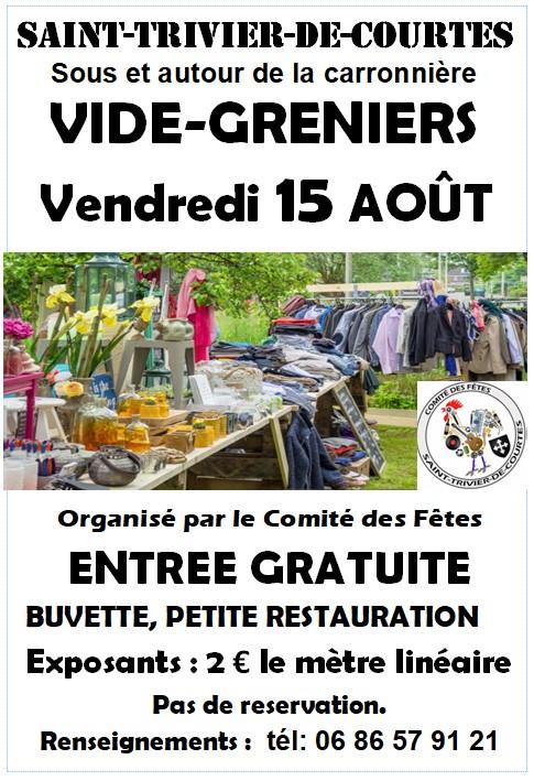 Vide-greniers à Saint-Trivier-de-Courtes (01560) – 72 route de Chalon