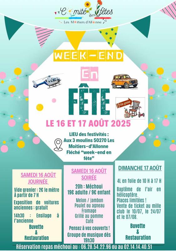 Vide-greniers à Les Moitiers-d'Allonne (50270) – Les 3 moulins