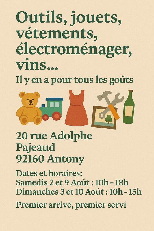Vide-maison à Antony (92160) – 20 rue Adolphe Pajeaud