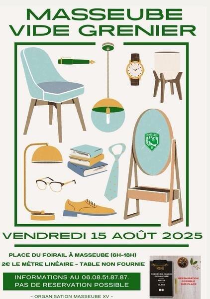 Vide-greniers à Masseube (32140) – Place du Foirail