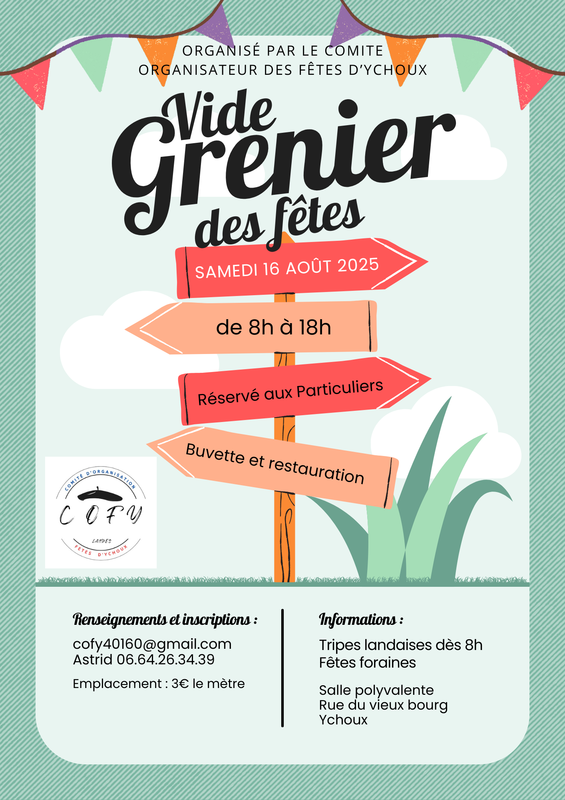 Vide-greniers à Ychoux (40160) – Rue du Vieux Bourg