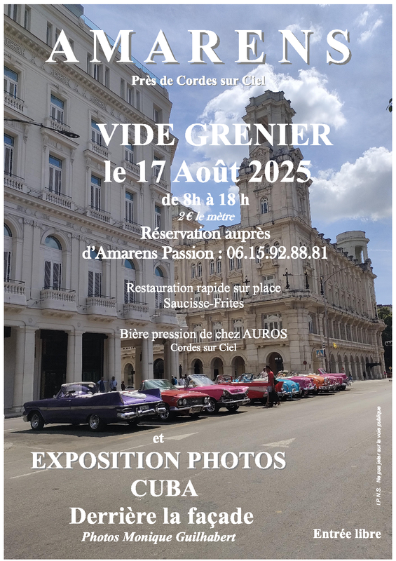 Vide-greniers à Amarens (81170) – 3 place de la Mairie