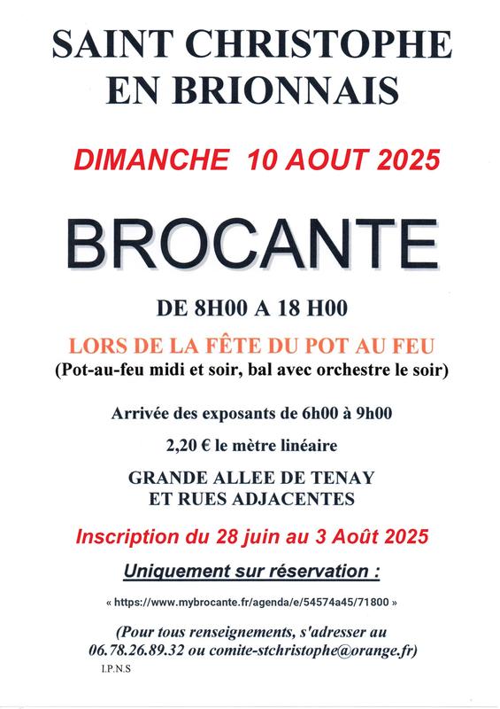 Brocantes à Saint-Christophe-en-Brionnais (71800) – Le Bourg
