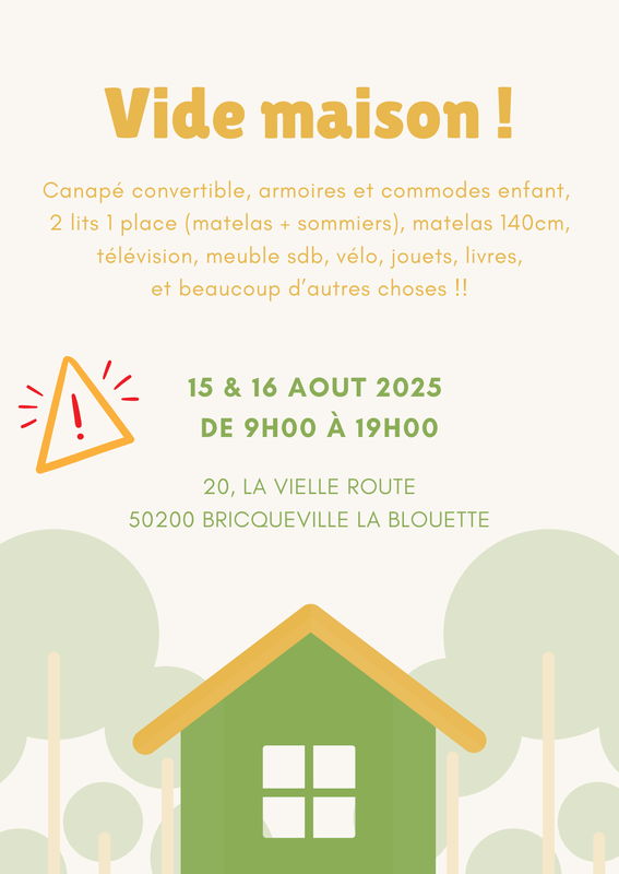 Vide-maison à Bricqueville-la-Blouette (50200) – 20 la Vieille route, 50200 Bricqueville-la-Blouette, France