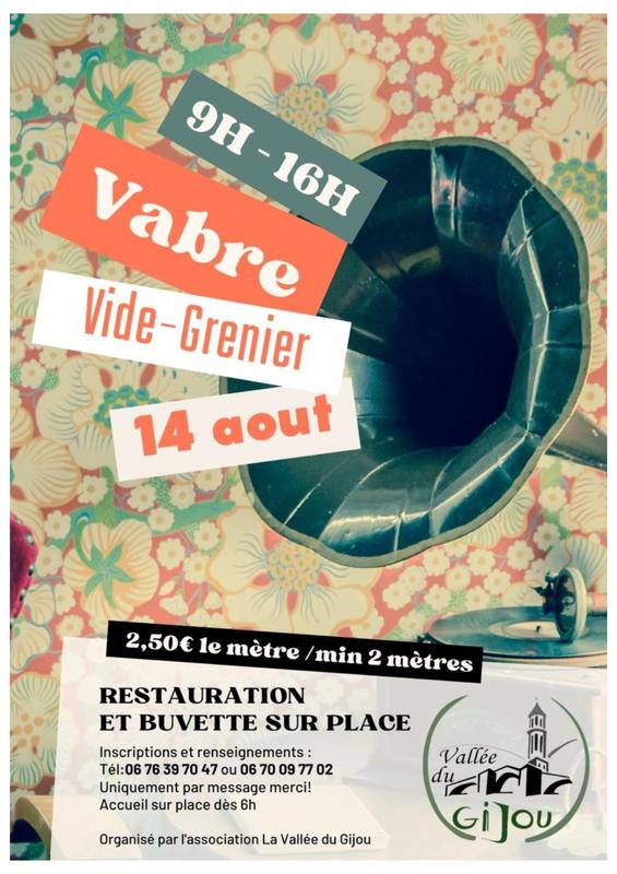 Vide-greniers à Vabre (81330) – 11 rue Gédéon