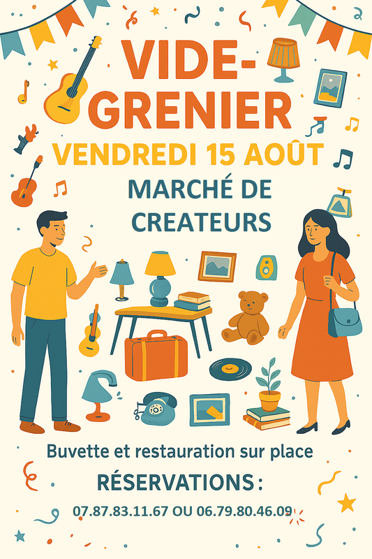 Vide-greniers à Montsalès (12260) – place de la mairie