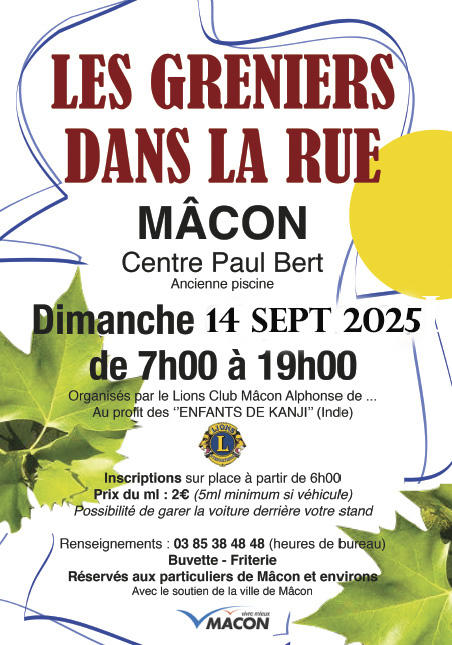 Brocantes à Mâcon (71000) – 389 avenue Maréchal de Lattre de Tassigny