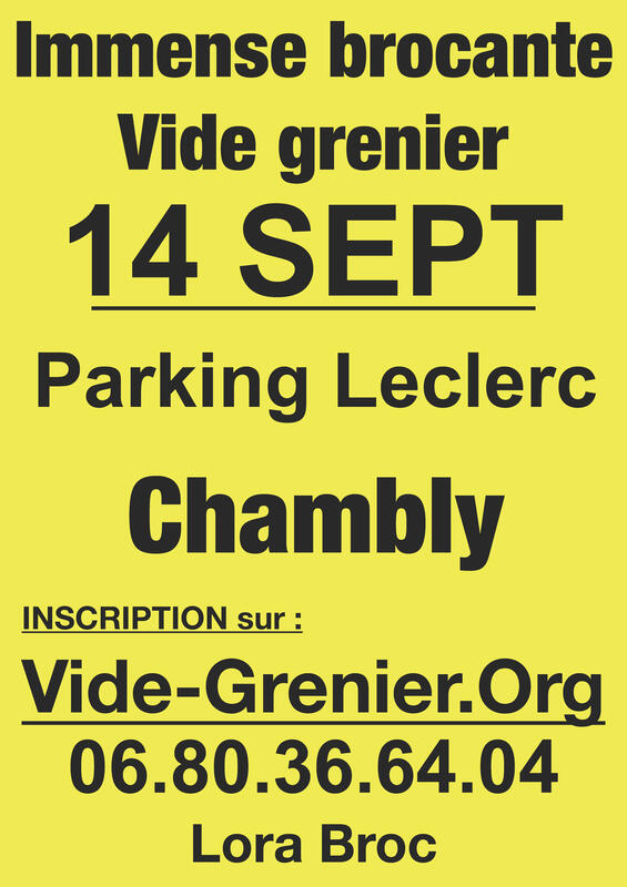 Vide-greniers à Chambly (60230) – Rue François Truffaut