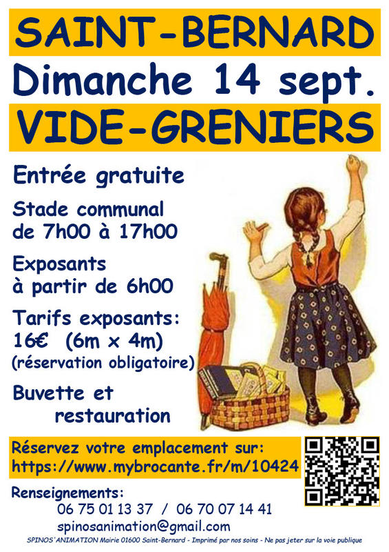 Vide-greniers à Saint-Bernard (01600) – Impasse Jacquet