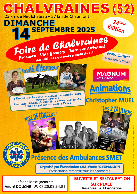 Brocantes à Chalvraines (52700) – Chalvraines