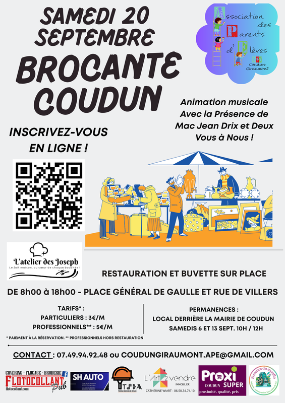 Brocantes à Coudun (60150) – 1 place du General de Gaulle