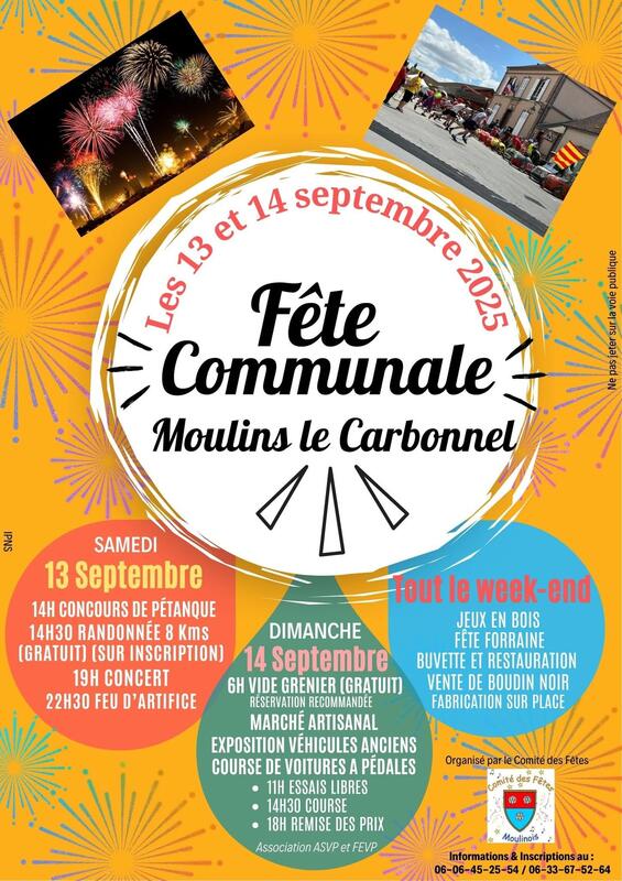 Vide-greniers à Moulins-le-Carbonnel (72130) – Rue Jean Carbonnet