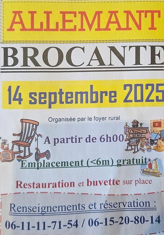 Vide-greniers à Allemant (02320) – Rue Principale