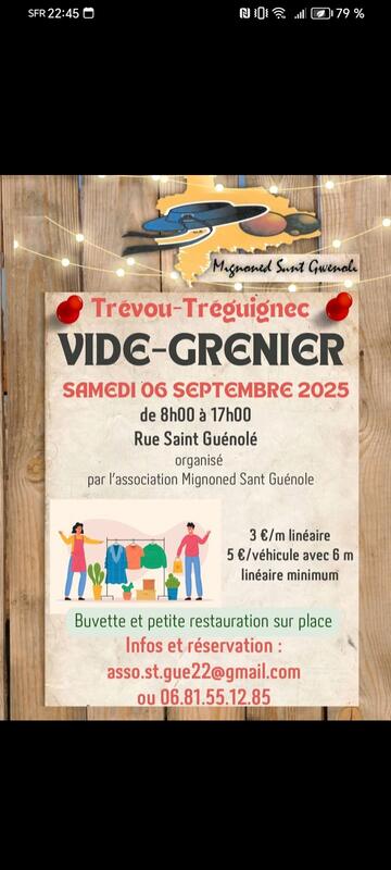 Vide-greniers à Trévou-Tréguignec (22660) – 70 rue de Saint-Guénolé