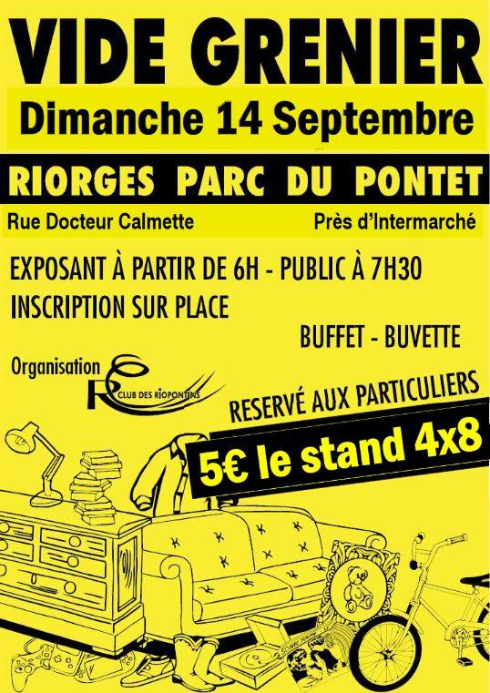 Vide-greniers à Riorges (42153) – Rue Docteur Calmette