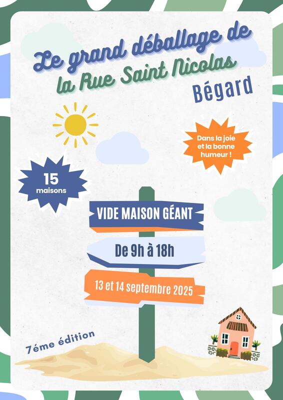 Vide-greniers à Bégard (22140) – Rue Saint Nicolas