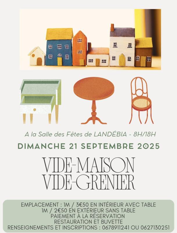 Vide-greniers à Landébia (22130) – 1 place Arthur Cade
