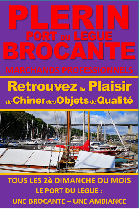 Brocantes à Plérin (22190) – Place de la résistance - Port du légué à Plérin