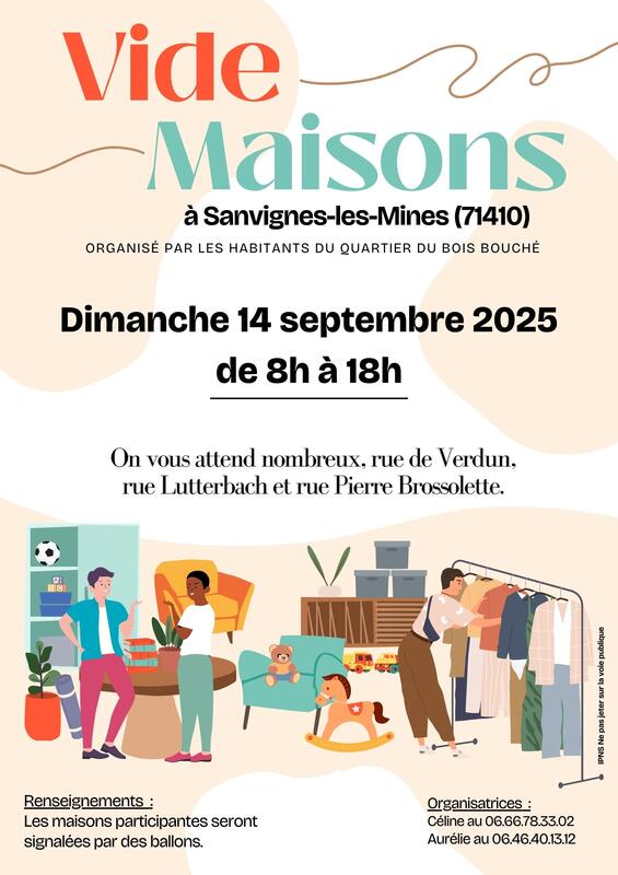Vide-maison à Sanvignes-les-Mines (71410) – 12 rue Pierre Brossolette
