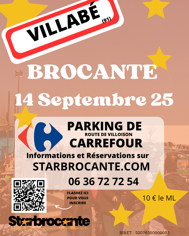 Brocantes à Villabé (91100) – Route de Villoison