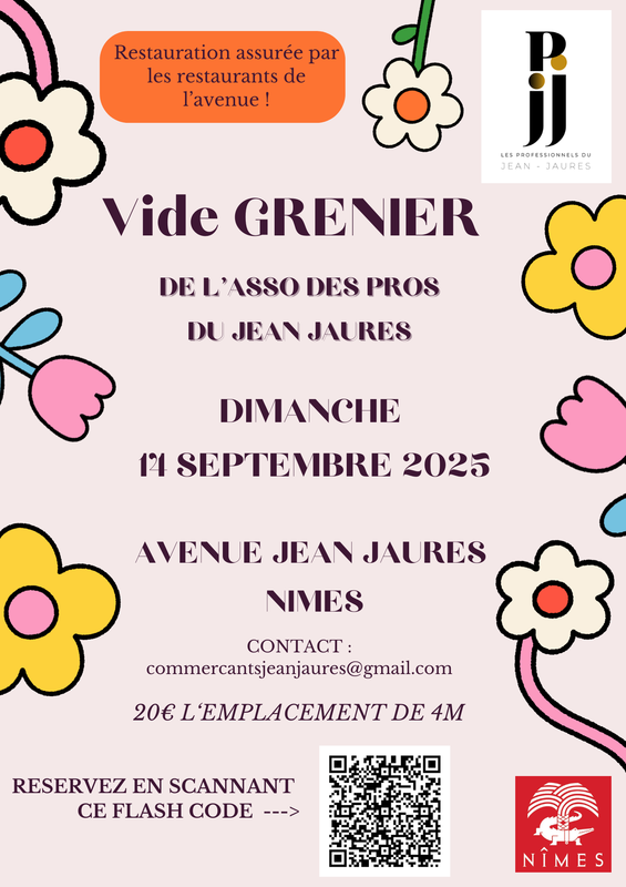 Vide-greniers à Nîmes (30900) – 50 avenue Jean Jaurès
