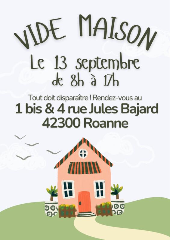 Vide-maison à Roanne (42300) – 1b et 4 rue Jules bajard