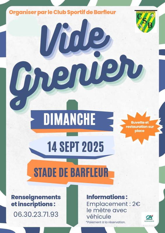 Vide-greniers à Barfleur (50760) – Route de Cherbourg