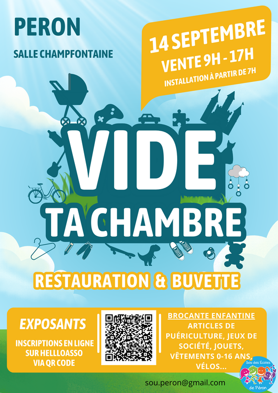 Bourse aux jouets à Péron (01630) – salle champ fontaine