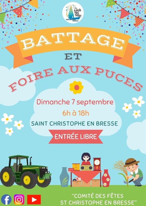 Vide-greniers à Saint-Christophe-en-Bresse (71370) – Place de la Mairie