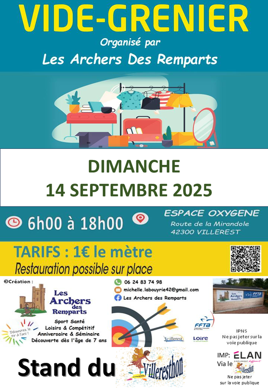 Vide-greniers à Villerest (42300) – Route de la Mirandole