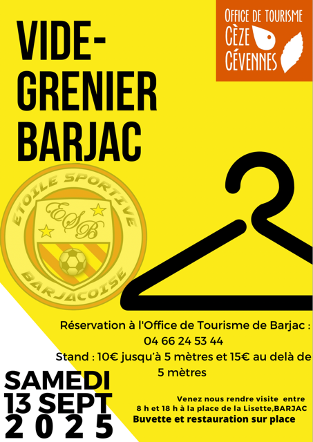 Vide-greniers à Barjac (30430) – 1 avenue Jean Tassy