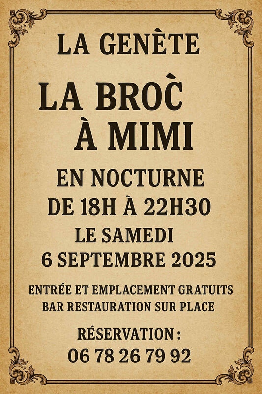 Vide-greniers à La Genête (71290) – 313 rue de la tour Jérusalem