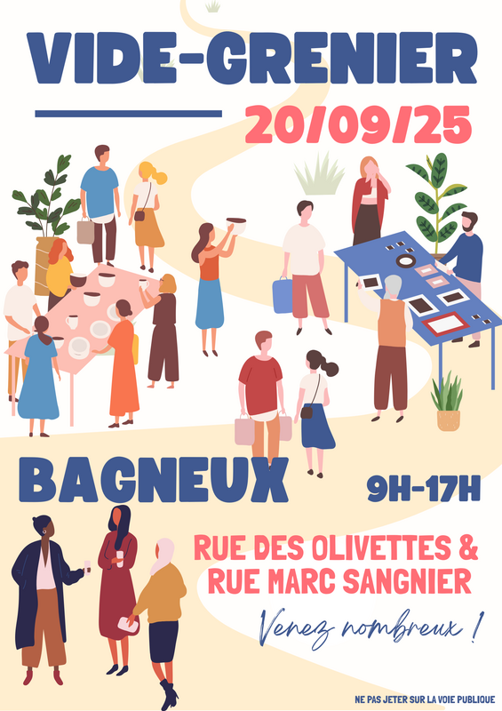 Vide-greniers à Bagneux (92220) – Rue Marc Sangnier