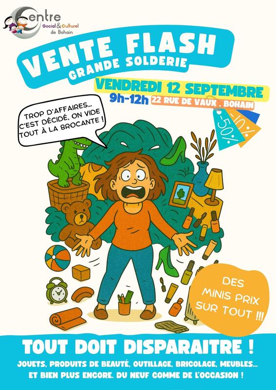 Vide-greniers à Bohain-en-Vermandois (02110) – 22 route de Vaux