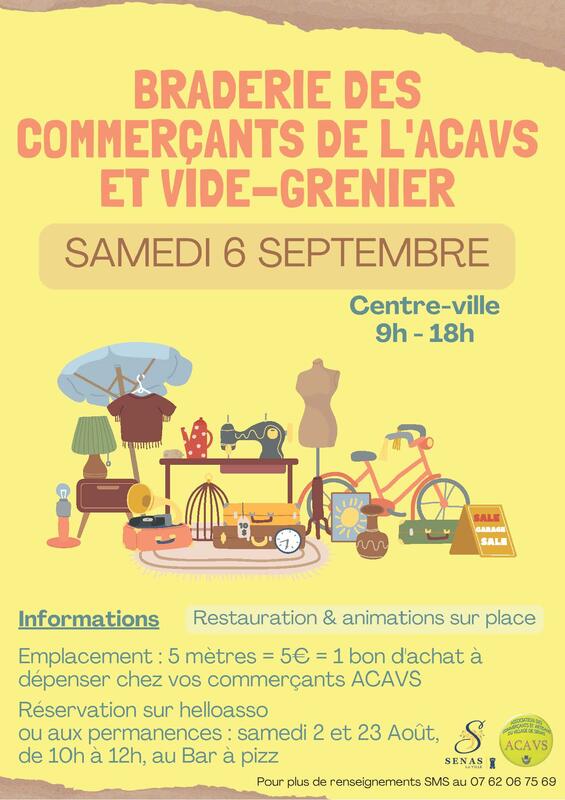 Vide-greniers à Sénas (13560) – Avenue Jean Jaurès
