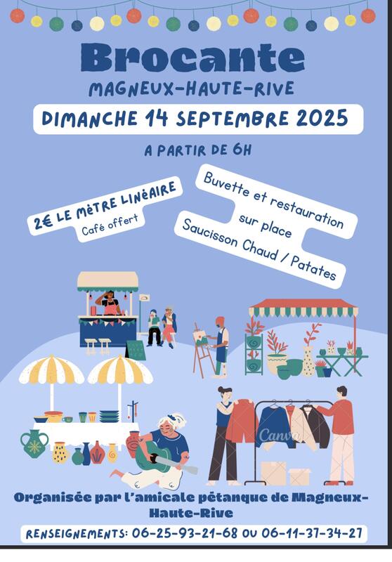Brocantes à Magneux-Haute-Rive (42600) – 16 rue de la Fontaine
