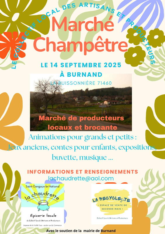 Vide-greniers à Burnand (71460) – 80 la Buissonnière