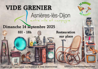 Vide-greniers à Asnières-lès-Dijon (21380) – Rue des Écoles