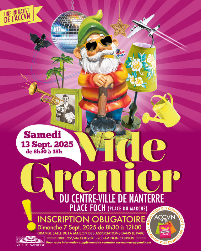 Vide-greniers à Nanterre (92000) – Place du Maréchal Foch