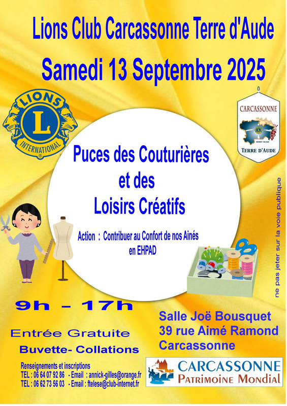 Vide-greniers à Carcassonne (11000) – 39 rue Aimé Ramond