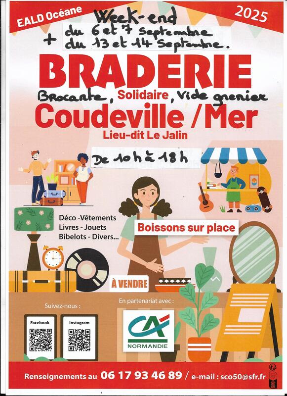 Braderie à Coudeville-sur-Mer (50290) – Le Jalin