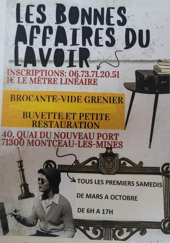 Vide-greniers à Montceau-les-Mines (71300) – 40 quai du Nouveau Port